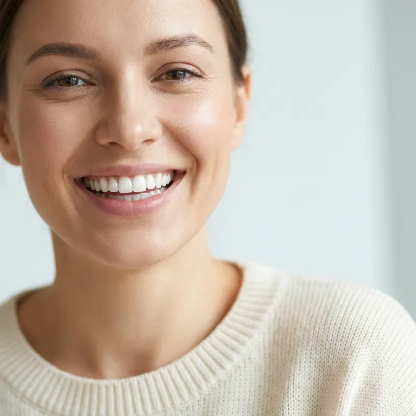 A bright, healthy cosmetic-dentistry result