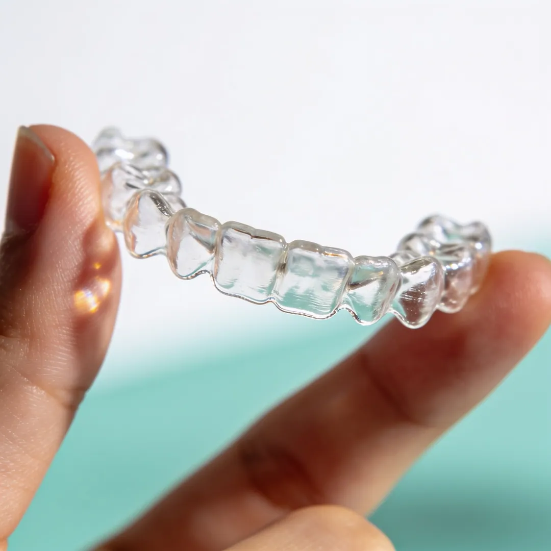 Clear orthodontic aligner