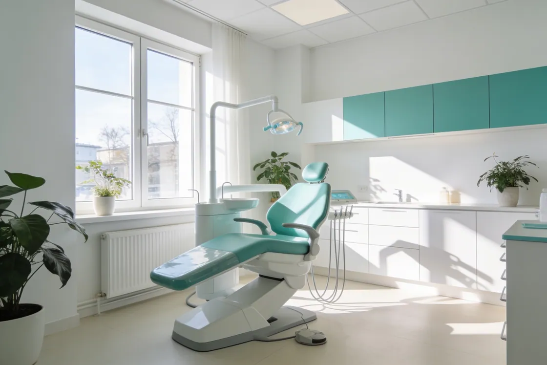 Bright, calm orthodontic clinic interior